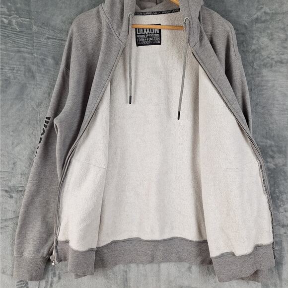 Dixxon Flannel Hoodie Medium Outdoor Working Class Full Zip Ground Up Customs - Picture 5 of 9